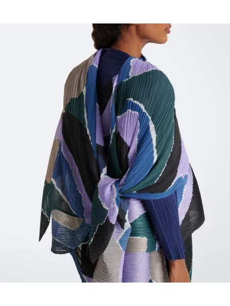 Fular Pleats Please Issey Miyake cu imagine violet