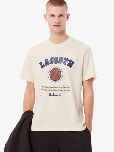 Футболка Lacoste бежева