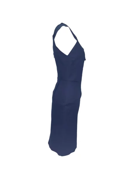Rochie mini Roland Mouret cu decolteu în V albastru
