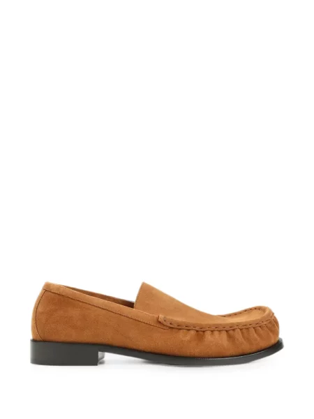Pantofi loafer Dries Van Noten din piele de căprioară maro