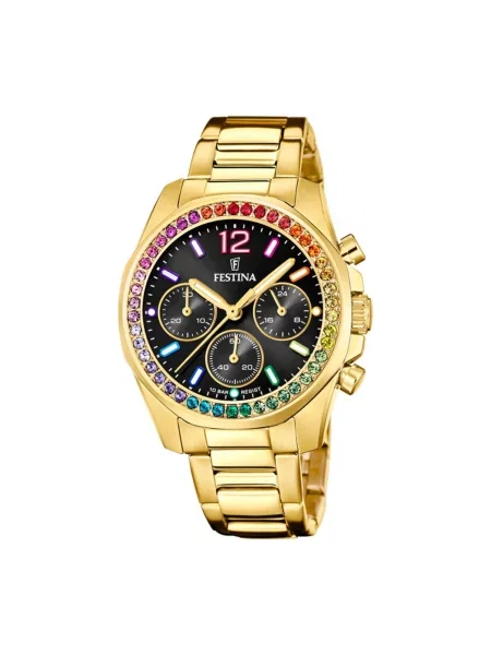 FESTINA Analogové hodinky Chronograph Boyfriend Collection' černá