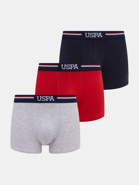 U.S. Polo Assn. Boxerky USPA BRAND červené