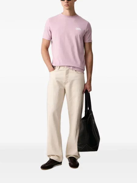 Tricou Karl Lagerfeld cu autograf roz
