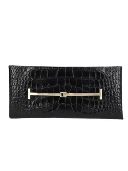 Kopertówka Tom Ford skórzana czarna