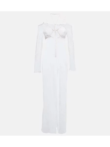 Rochie Nensi Dojaka din dantelă alb