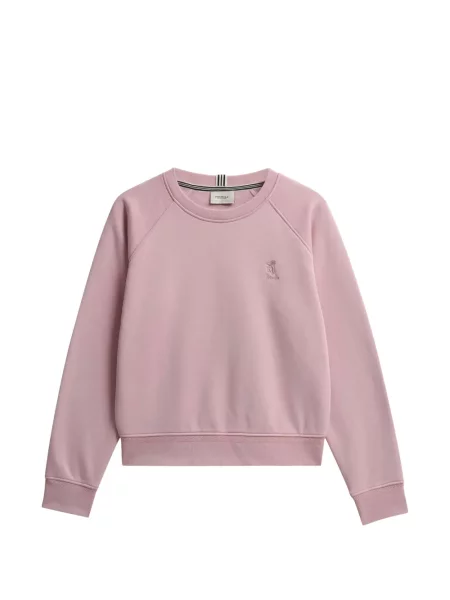 Hanorac crewneck Pringle Of Scotland cu decolteu rotund roz