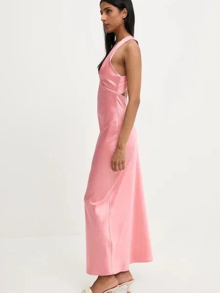 Макси платье Answear.lab розовое