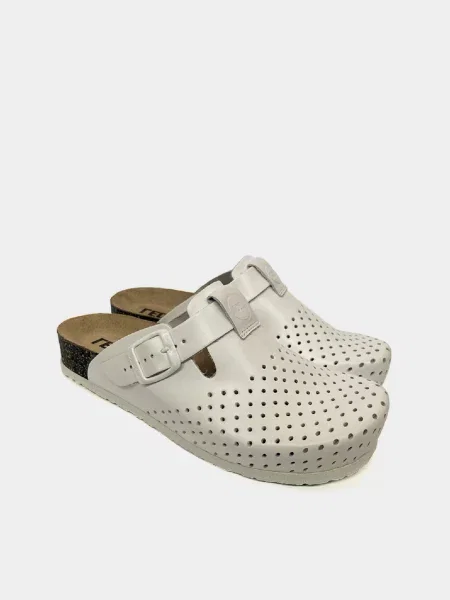 Кожаные сабо Leon розовые