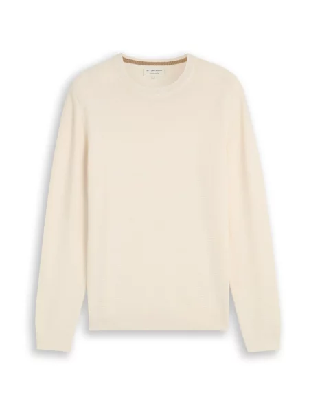 TOM TAILOR Pulover deschis bej