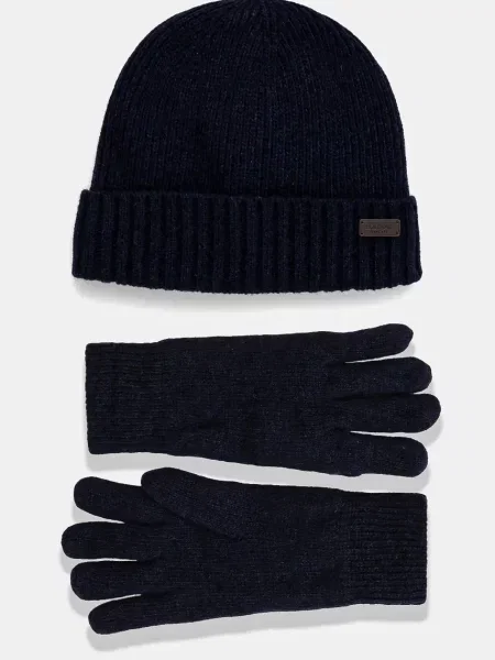 Barbour compleu din lana marin albastru