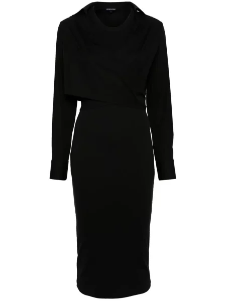 Rochie midi Veronica Beard până la genunchi de costum negru