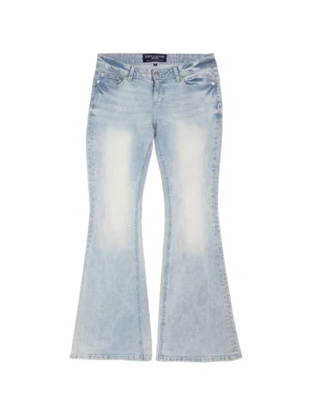 Džínsy so strihom ku čižmám Juicy Couture modrá