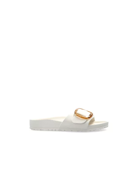Klapki Birkenstock na sprzączkę beżowe