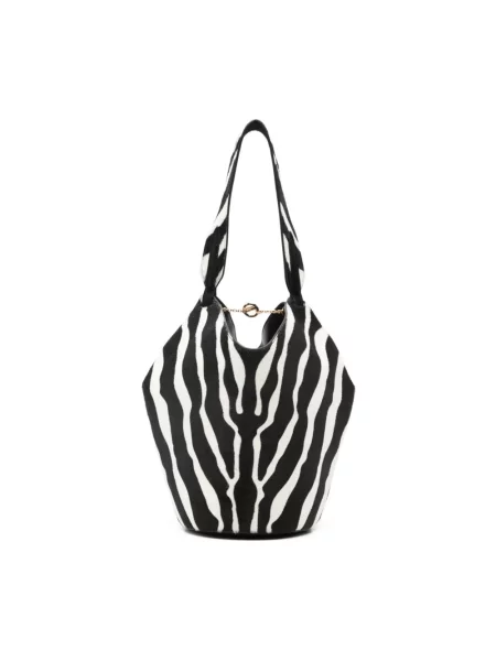 Mała mały torebka skórzana Khaite skórzana biała