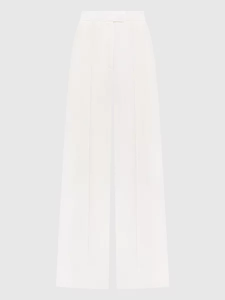 Шерстяные брюки Alexander Mcqueen бежевые