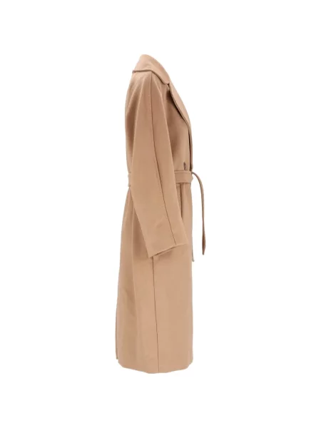 Cu centură palton Weekend Max Mara cu două rânduri de nasturi