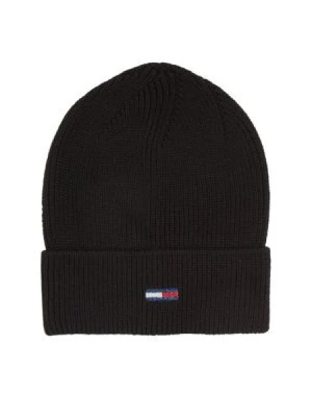 Tommy Jeans Căciulă Tjw Flag Beanie negru