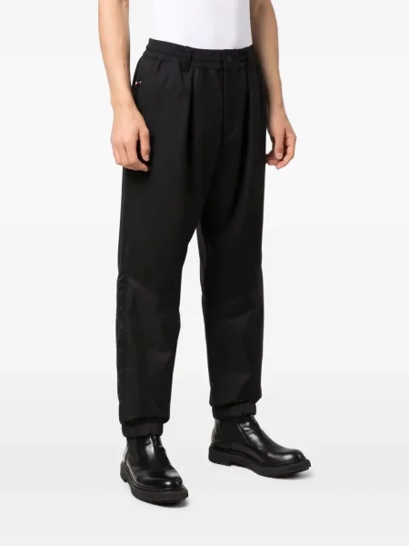 Plisované kalhoty Moncler Grenoble černé