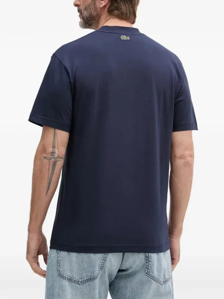 Tricou Lacoste cu imagine albastru