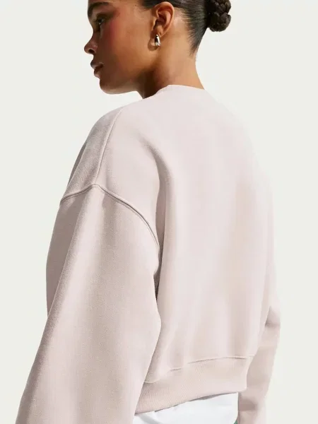 Nike Sportswear bluza z bawełną Studio Fleece beżowa