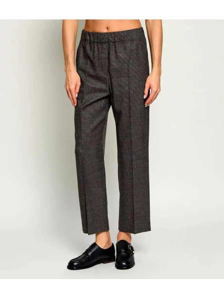 Weekend MaxMara De lână pantaloni Wkdhateley gri
