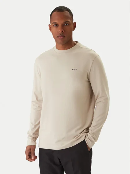 Tricou mânecă lungă Boss bej