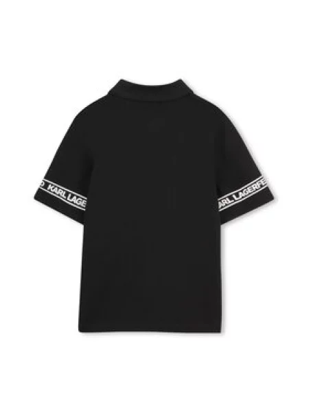 Polo majica Karl Lagerfeld crna