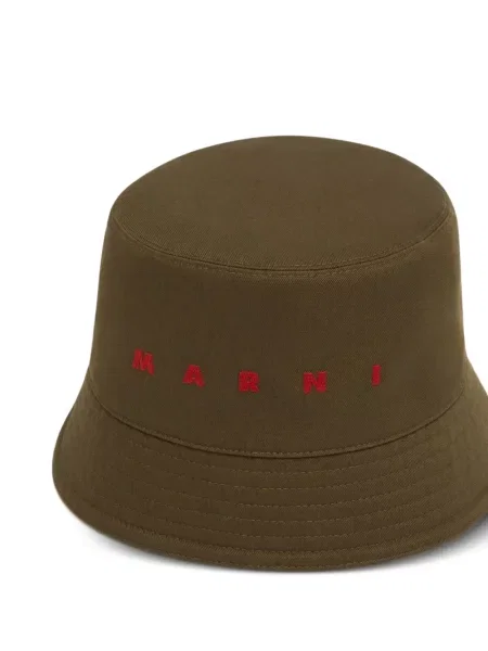Pălărie Marni cu broderie verde