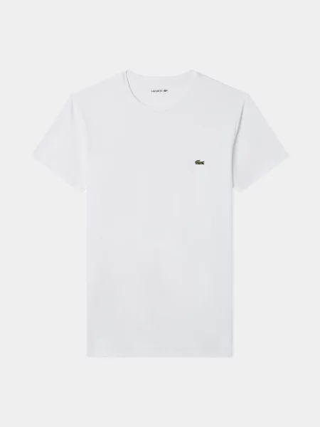 Lacoste Футболка Бавовна/еластан білий