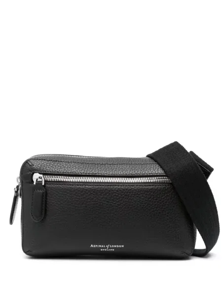 Geantă crossbody Aspinal Of London din piele negru