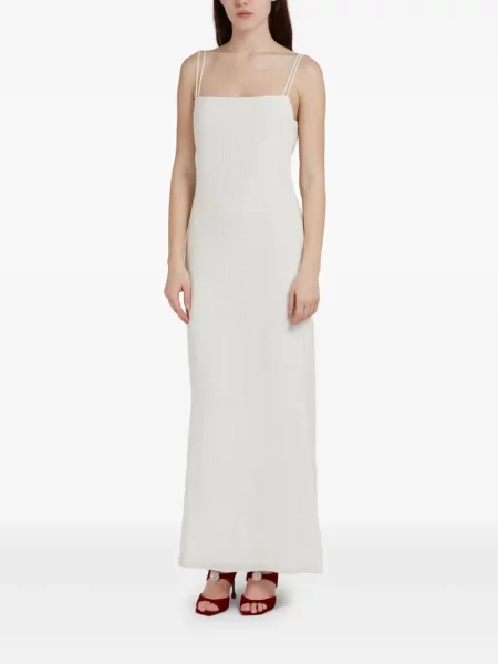 Rochie maxi Gabriela Hearst de costum alb