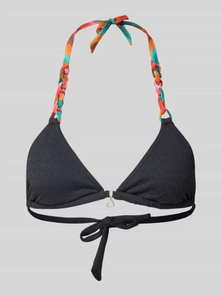 Góra od bikini z wiązaniem model YERO CHAINY' Banana Moon czarne