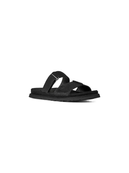 Klapki Ugg skórzane czarne