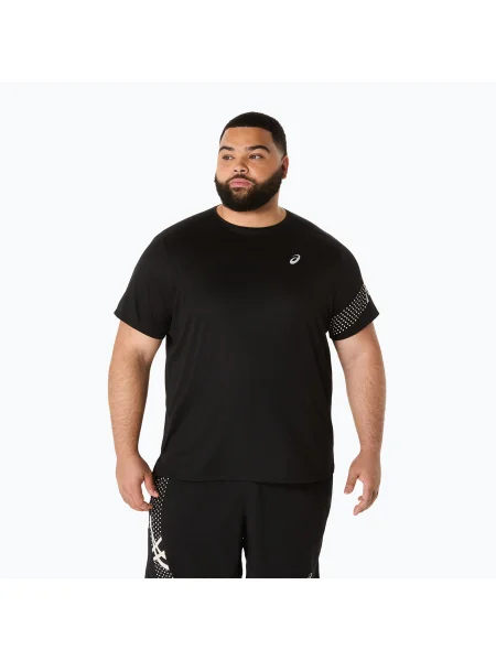 Мъжка тениска за бягане ASICS Icon SS Top performance black черно