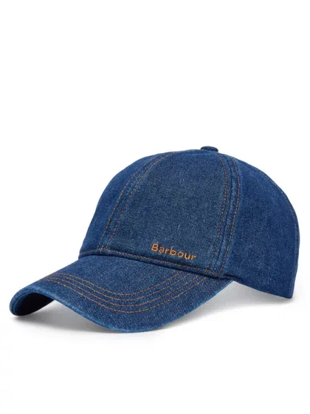 Czapka z daszkiem Barbour niebieska