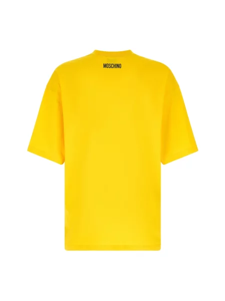 Koszulka Moschino z dżerseju żółta