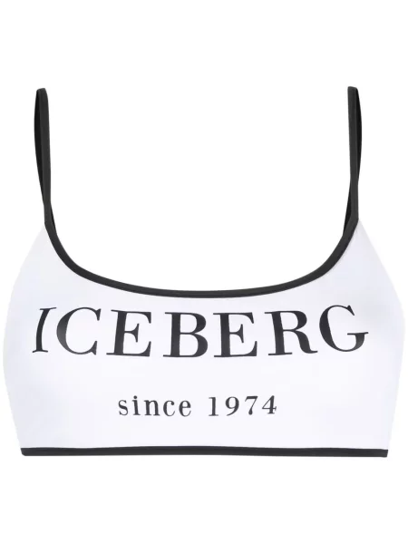 Bikini Iceberg z nadrukiem biały