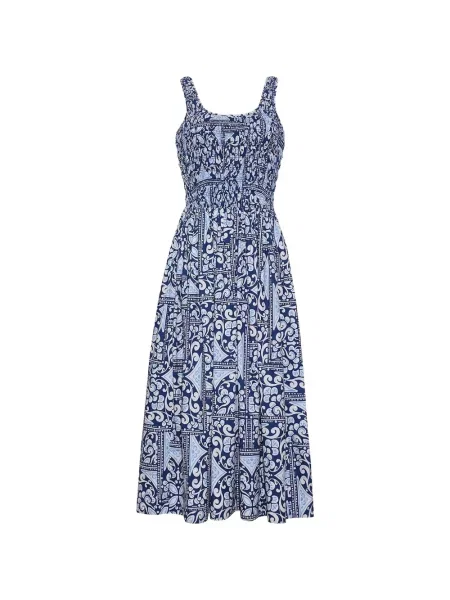 Rochie midi Cara Cara cu imagine albastru