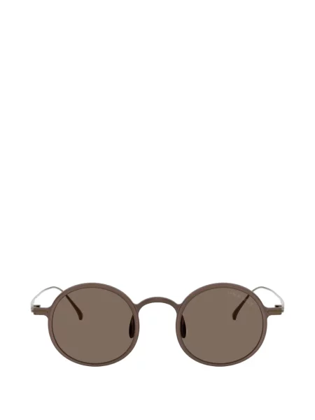 Ochelari de soare rotunzi Giorgio Armani maro