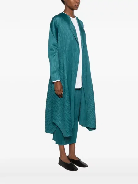 Paltas Pleats Please Issey Miyake mėlyna