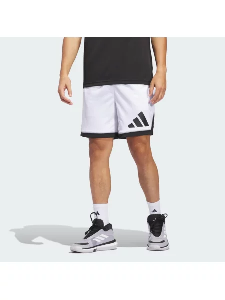Šortky adidas Basketball Badge of Sport bílé
