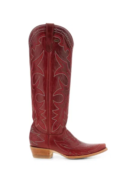 Botine Mexicana din piele roșu