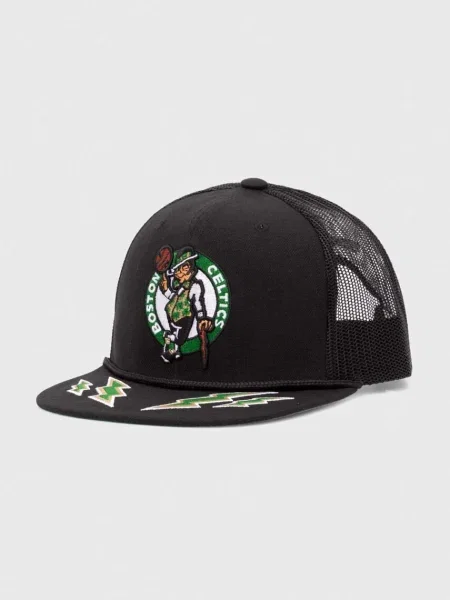 Шапка с козирка Mitchell&Ness NBA BOSTON CELTICS с апликация черно