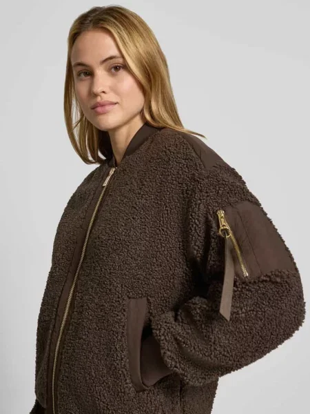 Kurtka typu teddy ze stójką model Emeline' Mos Mosh