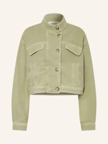 Ba&Sh Džínová Bunda Rallo green almond zelená