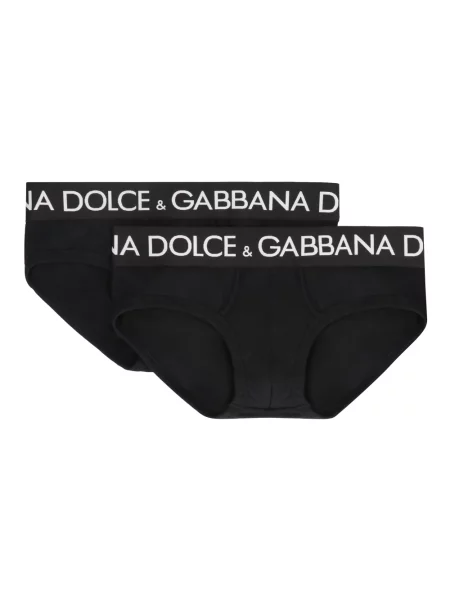 Majtki Dolce And Gabbana z dżerseju czarne