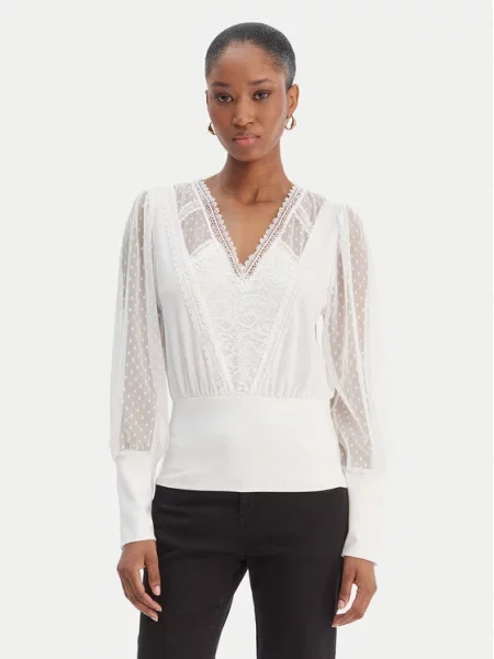 Bluza Morgan De Toi s čipkom bijela