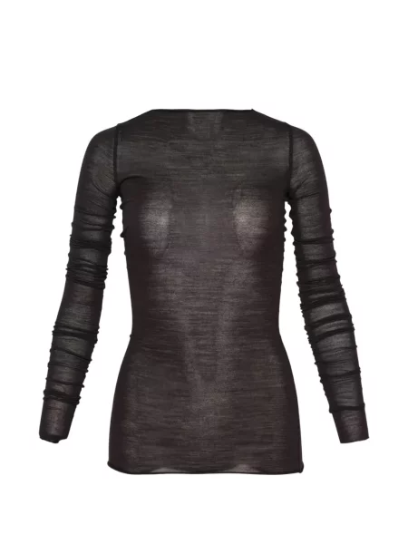 Top Rick Owens cu volane negru