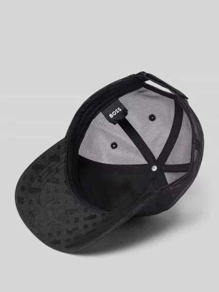 BOSS czapka z daszkiem Zed Trucker Mężczyźni wzorzysty ONE SIZE czarny