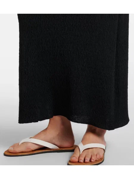 Fusta maxi The Row de mătase negru